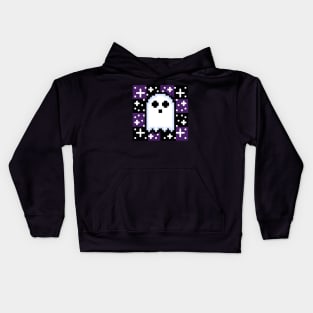 Pixel Ghost (32 by 32) Kids Hoodie